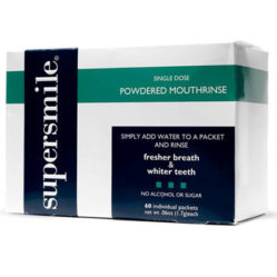 supersmile single dose powdered mounthrinse