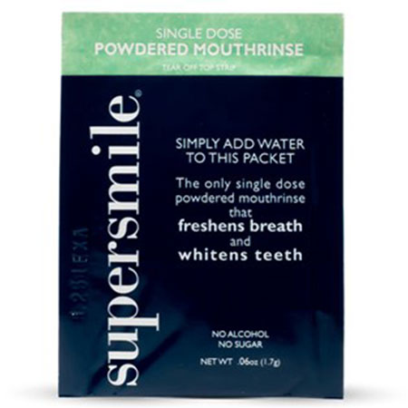 supersmile single dose powdered mounthrinse