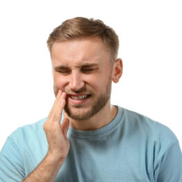 A man with sensitive teeth.